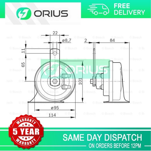 Trumper horn orius fits golf - trumper,