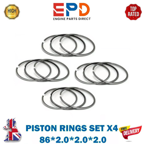 Piston rings set - piston, x4