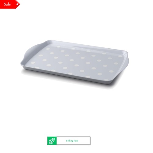 Melamine dotty serving tray - serving,