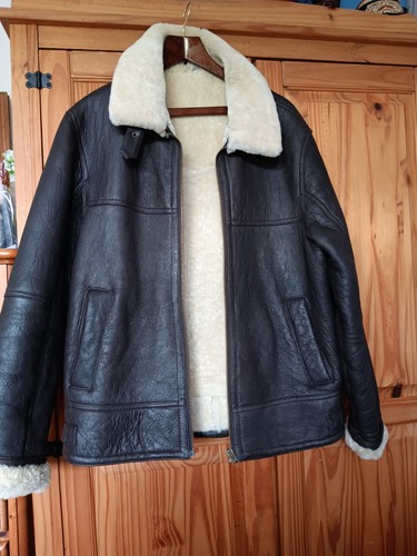 Sheepskin and leather flying - leather,