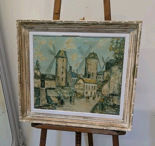 Vintage framed oleograph - framed,