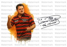 Dennis Priestley Darts Signed