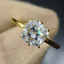 2.85 TCW Cushion Cut Old Mine