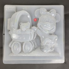 Minnie Mouse Stroller Candy Chocolate Jelly Silicone Mold  Intermex 16" x 16"
