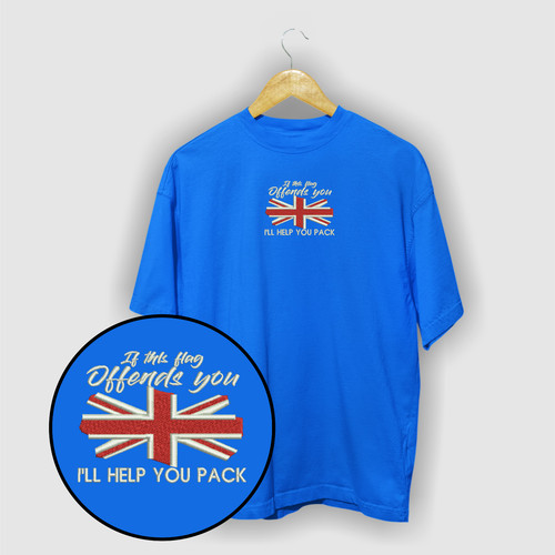 Union jack flag embroidered - union,