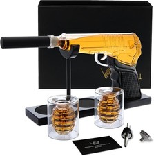Gun Whiskey Decanter Set with
