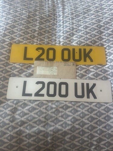 L20 0uk number plate - l20, and