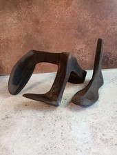 2x Antique Shoe Last Cast Iron