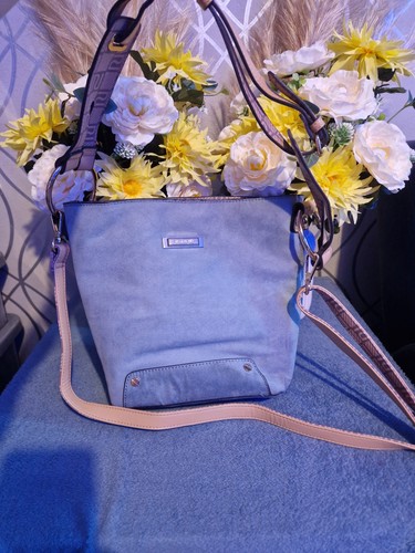 River island blue faux - river, suede