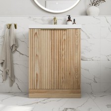 Fluted 600mm Bathroom Vanity
