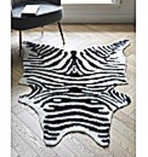 Luxurious Zebra Print Faux Fur