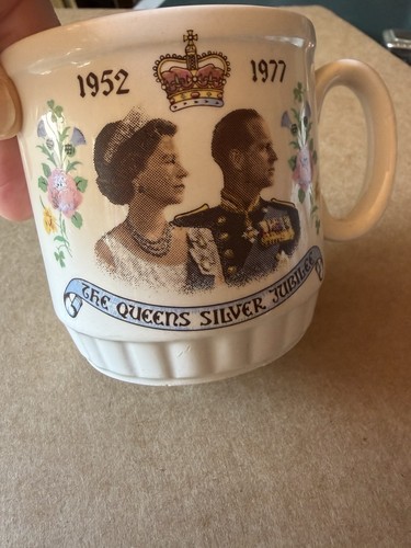 The queens silver jubilee mug - the,