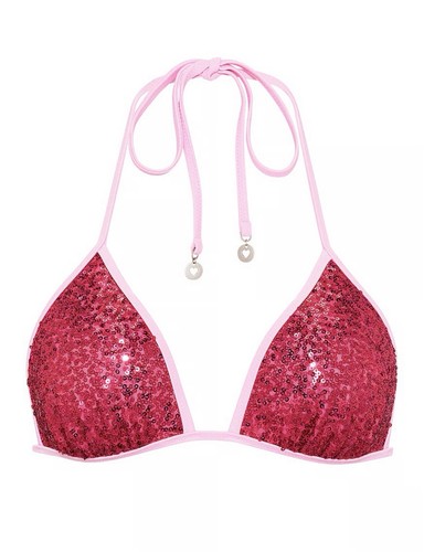 Pink elle sequin triangle - elle,