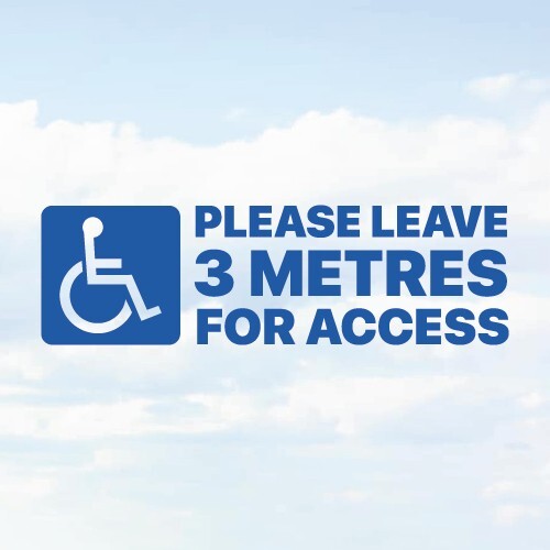 Disabled mobility please leave - disabled,