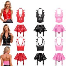 UK Women Shiny Rave Outfits