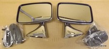 CLASSIC MINI CHROME DOOR MIRRORS (PAIR OF) - FLAT GLASS - TEX - M68990/M68991
