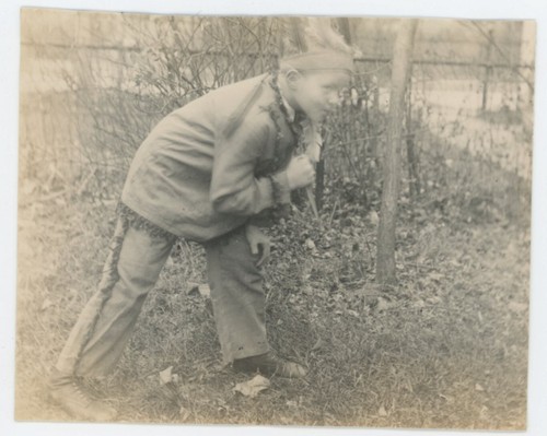 Vintage photo cute boy native - photo,