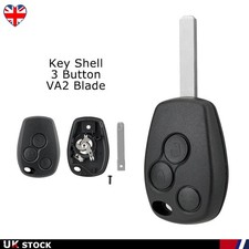 Replacement Remote Car Key Fob Case Shell For Clio Modus Kangoo Trafic 3 Buttons