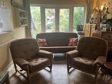 Vintage Ercol Wychwood 3seater Sofa & Chairs Excellent Condition Collect Only