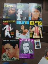 Elvis Presley - 9 Vintage Magazines Bundle Plus A Poster