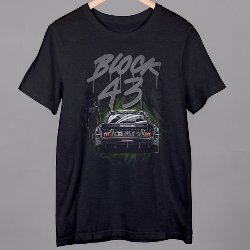 Ken block car tshirt black - 43,