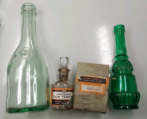 Vintage glass bottles - 3,