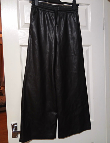 Faux leather trousers - trousers, size