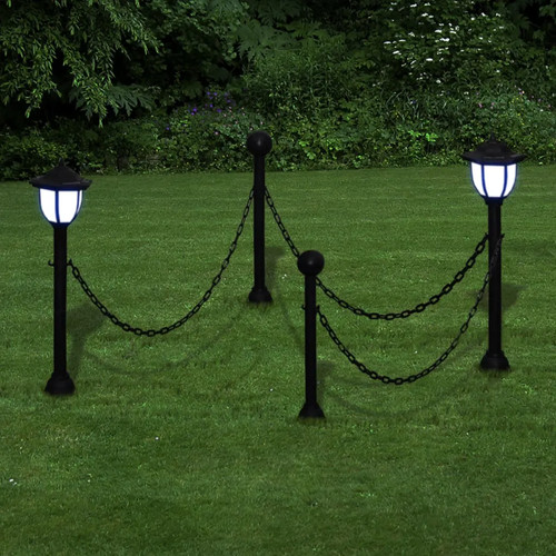 Walplus chain fence with solar - chain,