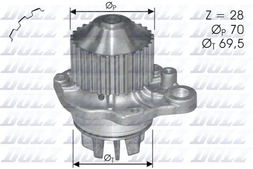 Water pump engine cooling - pump,