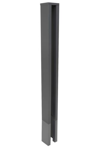 Slotted concrete end - slotted, post