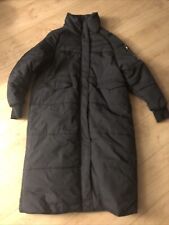 Boohoo Tall Ladies Black Padded Puffer Long Coat Size L/14