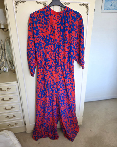 Zara red blue abstract - red, &