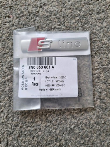 Genuine audi line badge a2 - genuine, s