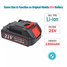 1/2PACK 21V Li-lon Lithium Battery Replacement Battery for Makita Rechargeable?