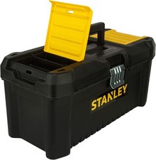 Stanley STST1-75517 Essential 16" Toolbox with Plastic Latches, Black/Yellow