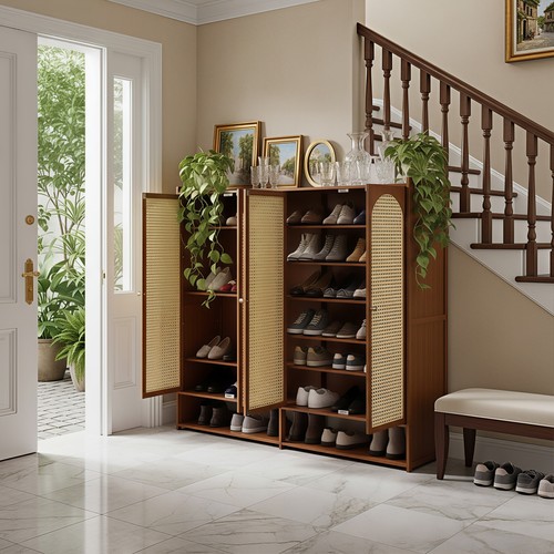 Doors rattan wooden - rattan, shoe
