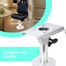 Boat Seat Pedestal with Slide and Swivel Adjustable-Height 33cm to 48cm