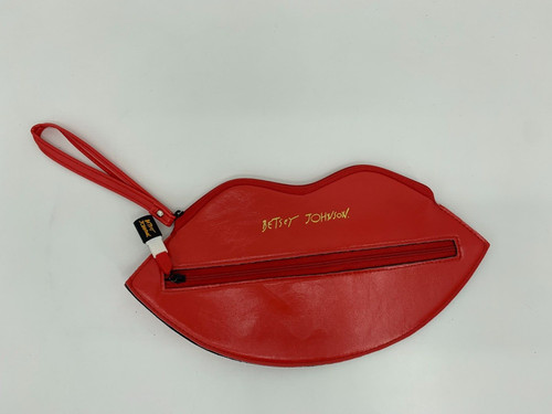 Betsey johnson red lips - johnson, clutch