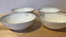 4 Royal Doulton Carnation Fruit Saucer / Small Bowl English Fine Bone China 1982