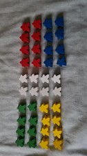 5 sets of 8 wooden meeples