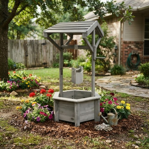 Wooden wishing wells for - wooden,