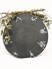 Hand made Shamanic Drum 18" Frame Cow Skin Healing Ritual Drum