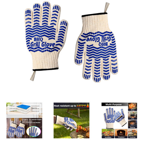 Heat resistant oven gloves - gloves, 2
