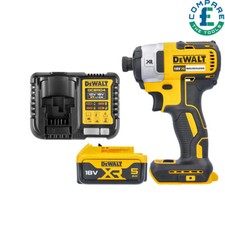 Dewalt DCF887 18V XR Brushless Impact Driver With 1 x 5.0Ah Battery & Charger