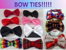 Satin Mens Pre Tied Wedding Groom Party Fancy Plain Necktie tie Bow Ties MEN NEW