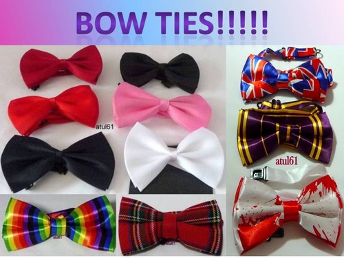 Bow tie neck men - men's, satin