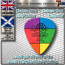 Dunlop Tortex Standard Guitar Pick Plectrum - Choose Your Size/Colour/Qty