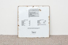  vintage enamel sign old enamelled kitchen sign original BELLING -FREE DELIVERY