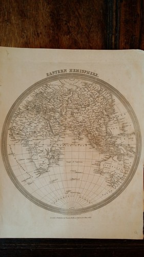 1837 original antique map - 1837,