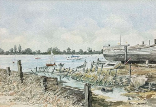 Contemporary river landscape - contemporary,